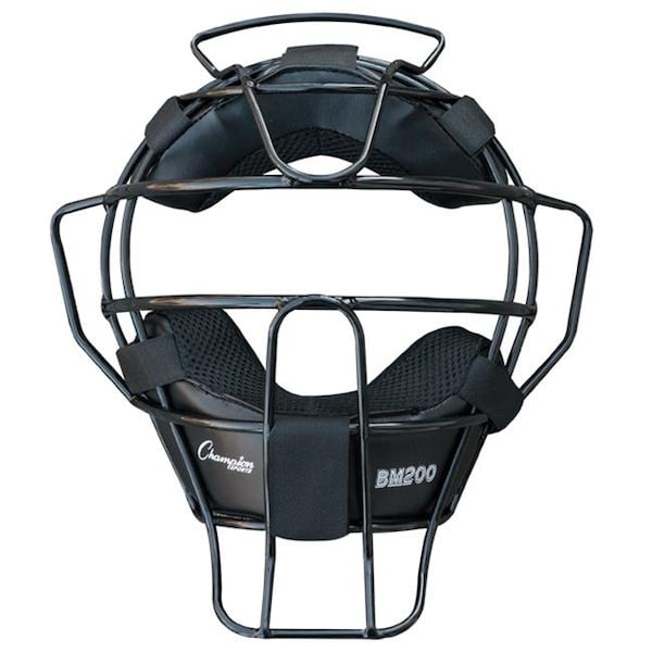 Champion Sports BM200BK Umpire Lightweight Umpire Face Mask; Black BM200BK - main